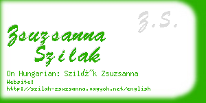 zsuzsanna szilak business card